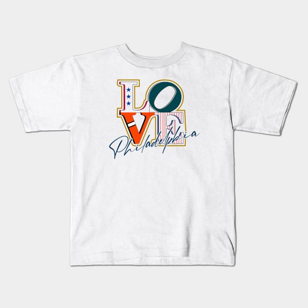 Love Philly Kids T-Shirt by Mercado Graphic Design